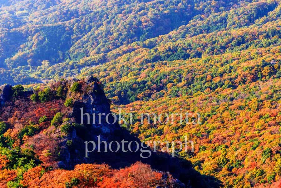 香川県　秋色の寒霞渓　小豆島